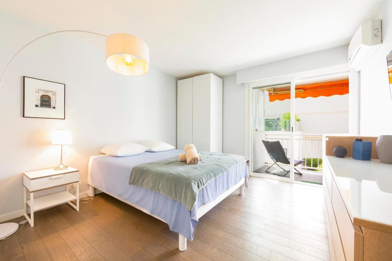 Modern Apartment 2 Bedrooms Quiet Terrace In A Palm Beach Area, 30 Meters From Seaside Cannes Zewnętrze zdjęcie