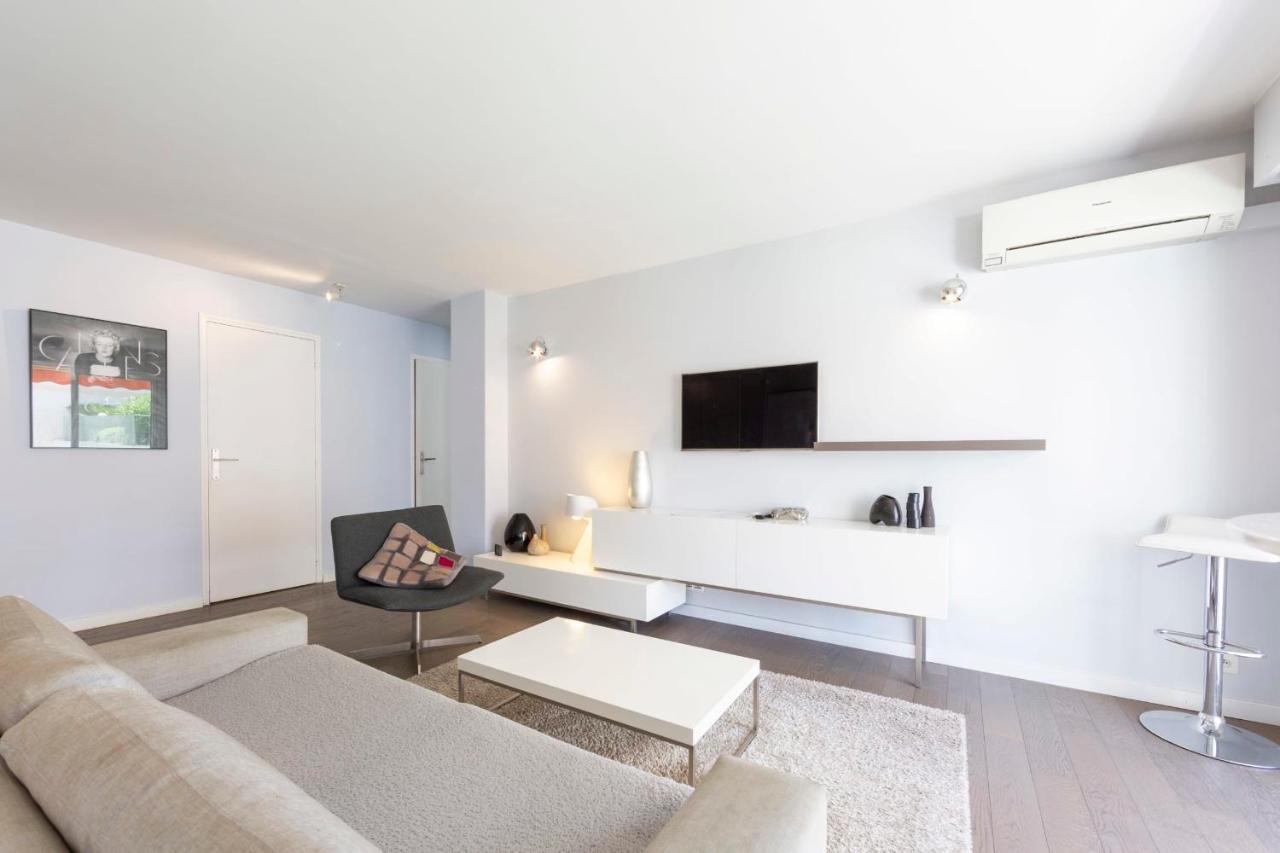 Modern Apartment 2 Bedrooms Quiet Terrace In A Palm Beach Area, 30 Meters From Seaside Cannes Zewnętrze zdjęcie